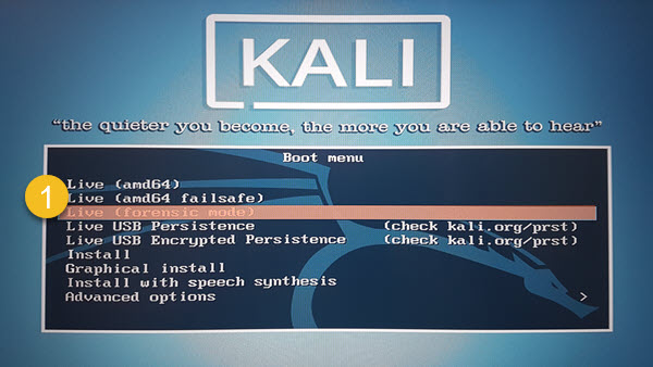 forensic mode Kali