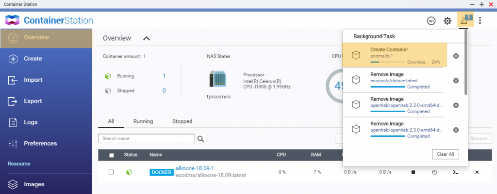 Erstellung des ecoMAILZ Docker Containers 