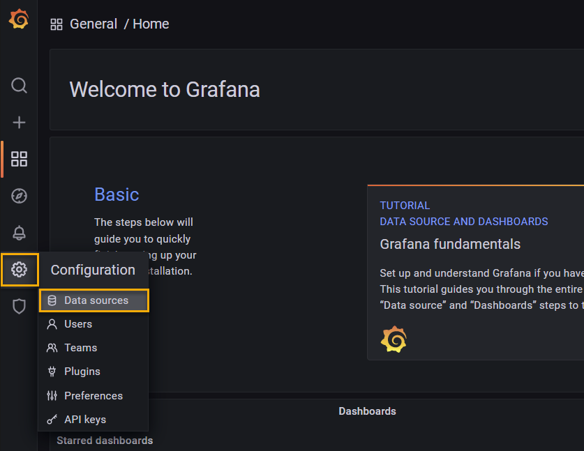 Grafana Datenquelle