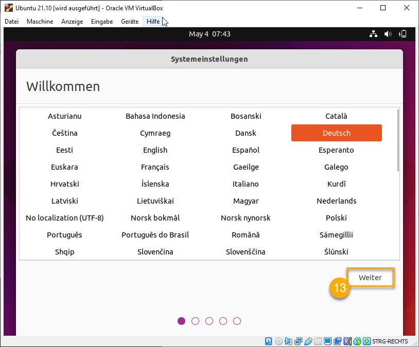 Ubuntu einrichten