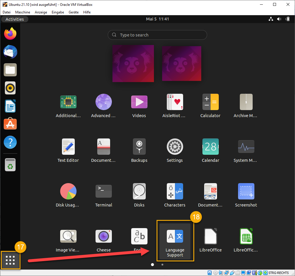 Ubuntu einrichten